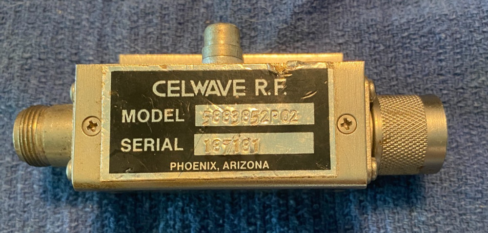 The Celwave TRN9863A is an RF (Radio Frequency) component