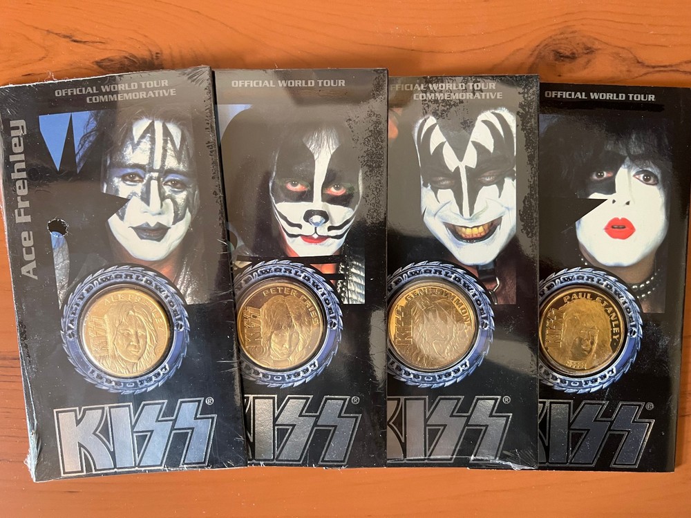 KISS Official '96 - '97 World Tour Commemorative Coins (clad)