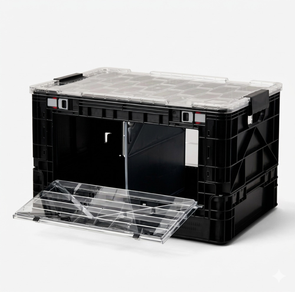 Collapsible SidioCrate. Super-durable pro-grade storage.