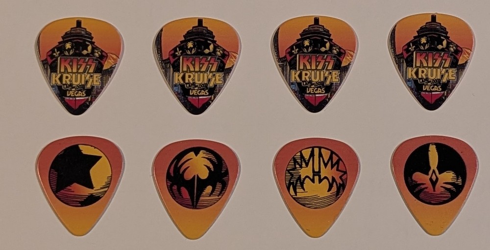 KISS Kruise: Land-Locked In Vegas Set of 4 Icons Guitar Picks