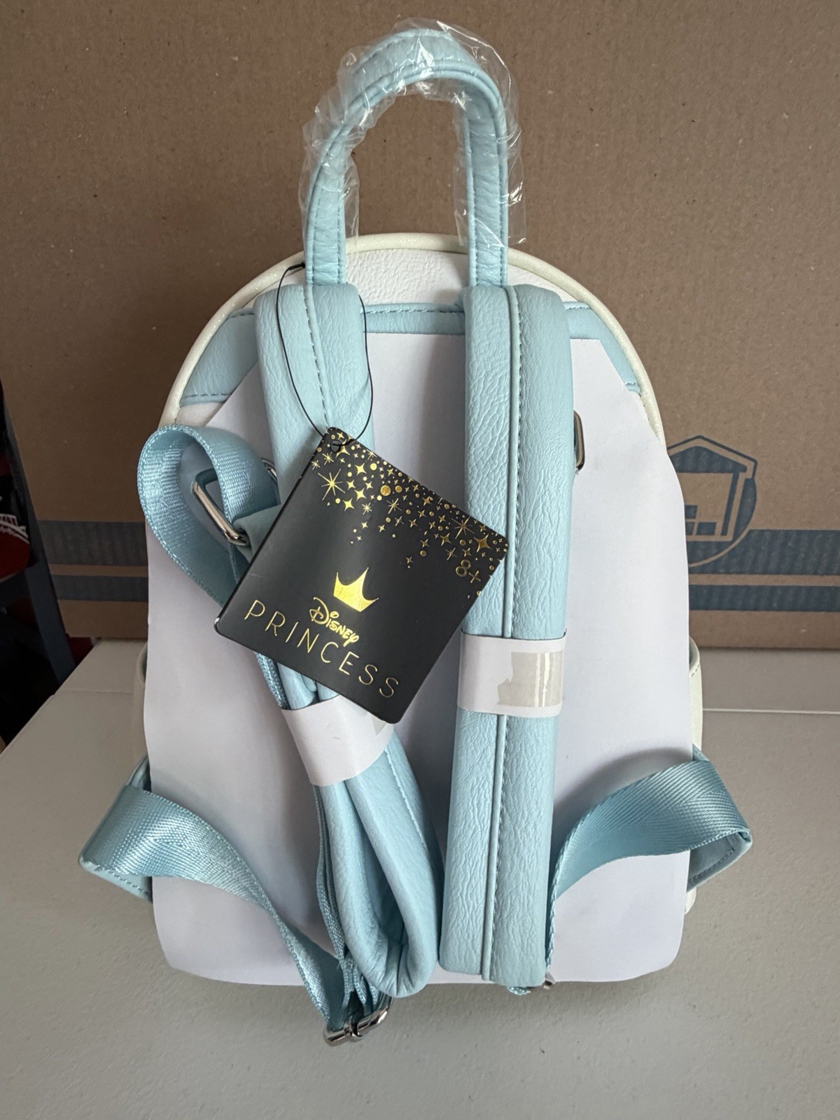 Loungefly Disney Cinderella Mini Backpack Light Blue White Princess Carriage
