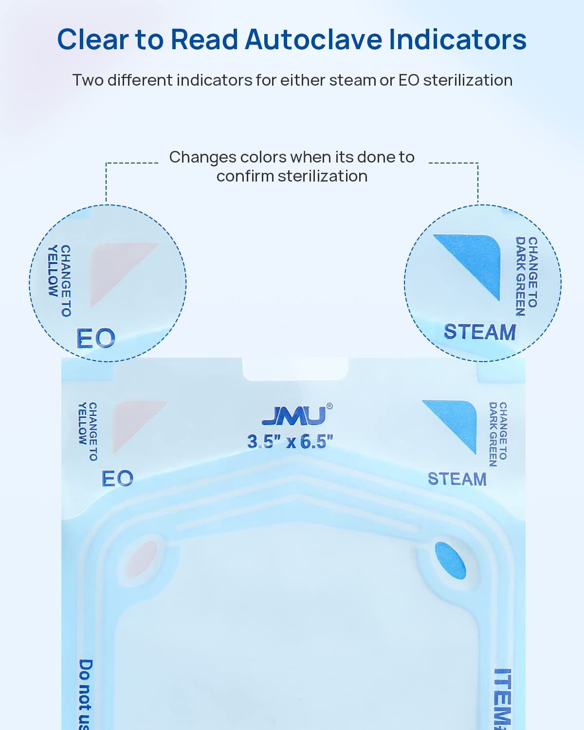 Up to 4000pcs Sterilization Bag Pouches Medical Self Seal Pouch Dual Indicator