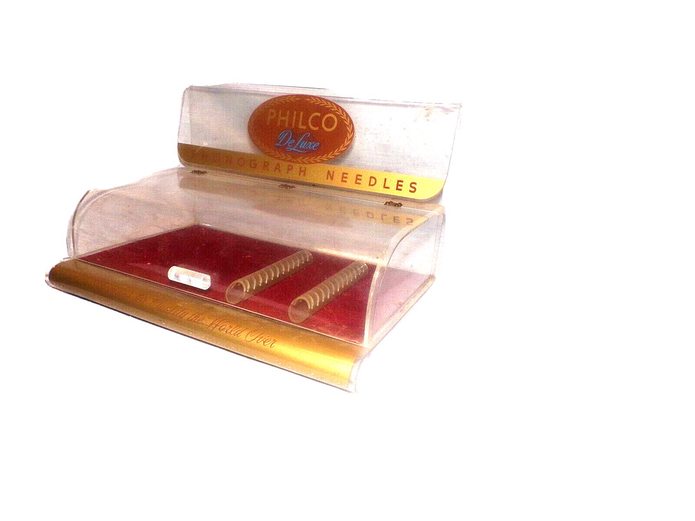 40's PHILCO PHONOGRAPH NEEDLE STORE DISPLAY