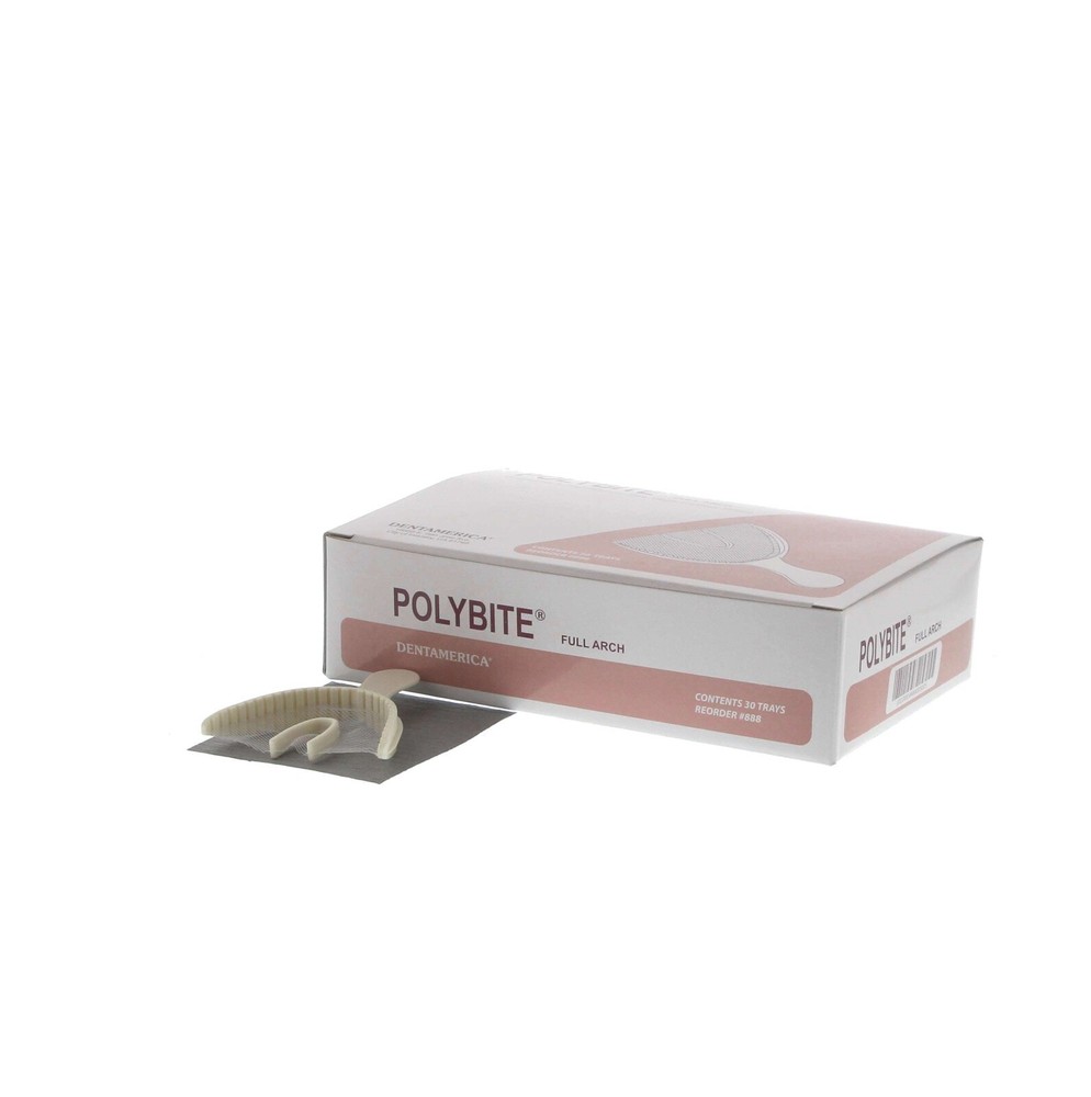 30pcs DentAmerica Polybite Disposable Impression Bite Trays–Full Arch