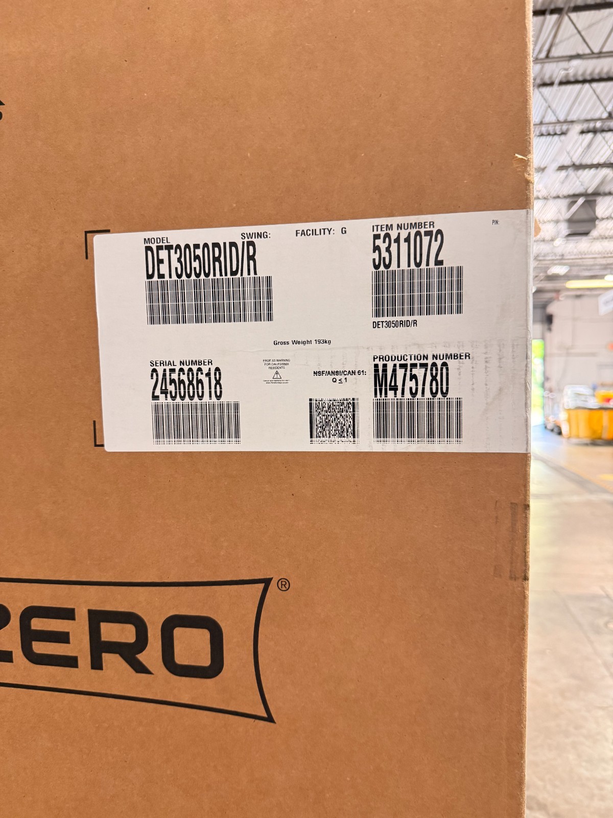 Sub-Zero DET3050RIDR 30″ Designer Panel Ready Refrigerator 30x84x24 – New In Box