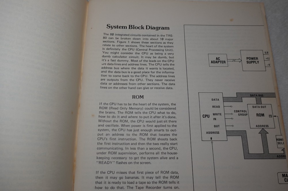 Radio Shack TRS-80 Micro Computer Technical Reference Handbook 1978 Publication