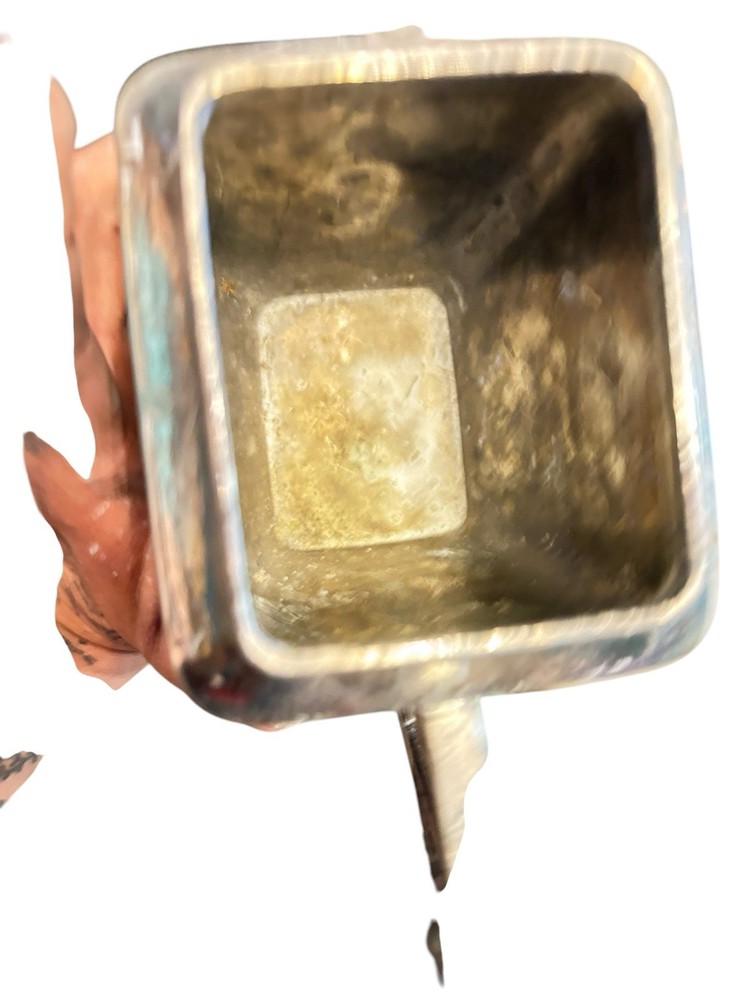 1876 antique silver Meridian teapot