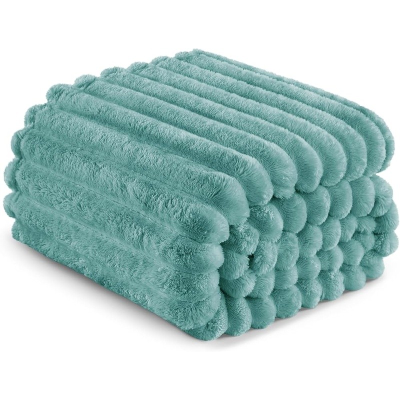 Soft Microfiber Throw Blanket Plush Fleece Lightweight Durable Elegant Design US