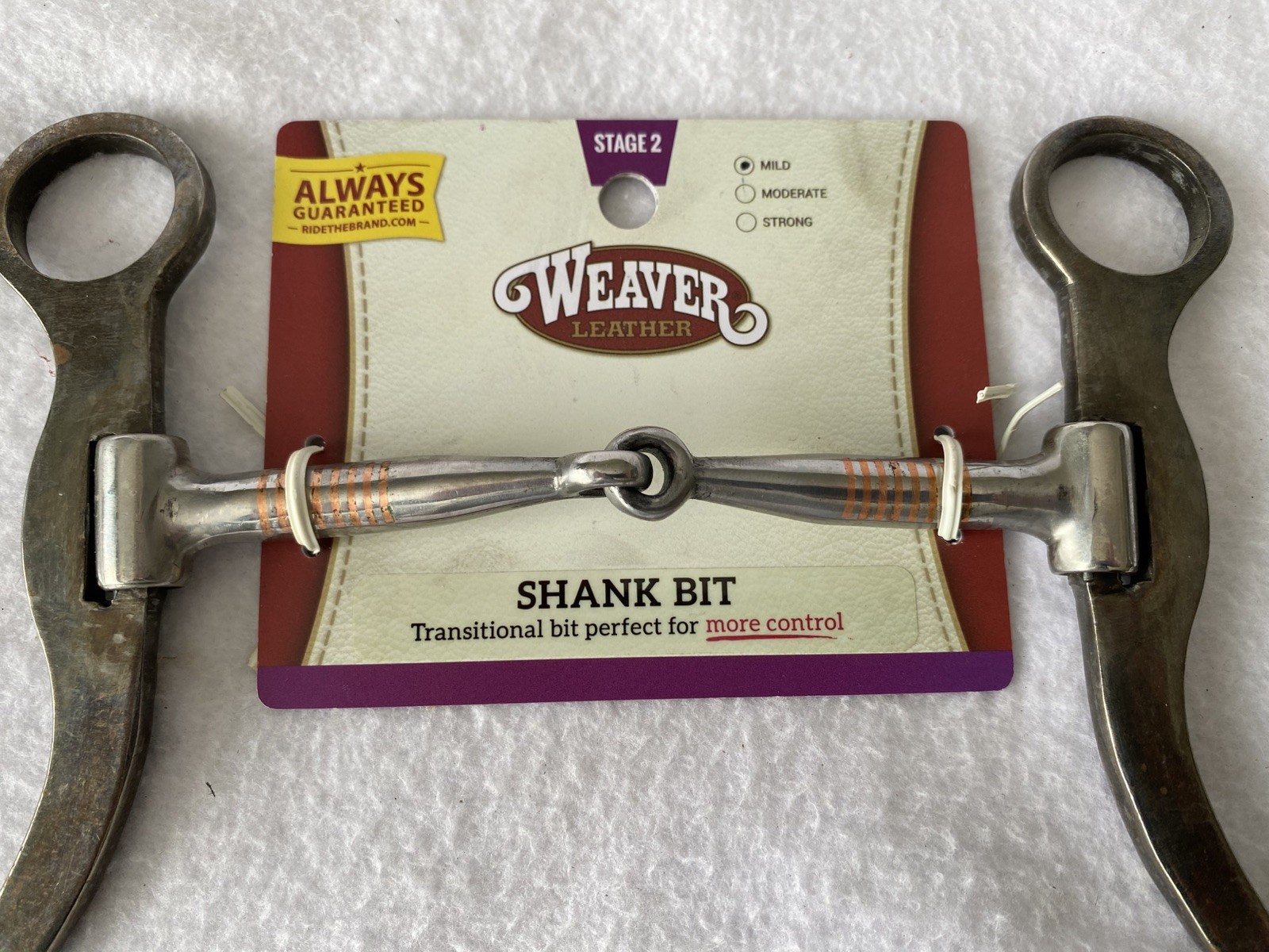 NEW Weaver Silver Mounted Pro Shank Series Heavy Steel Snaffle Bit~SHOW~RANCH