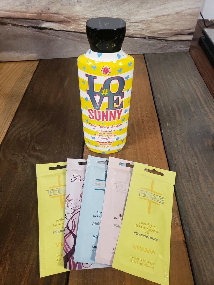 Supre #Love Sunny Bronzer Tanning Bed Lotion + 5 Packets