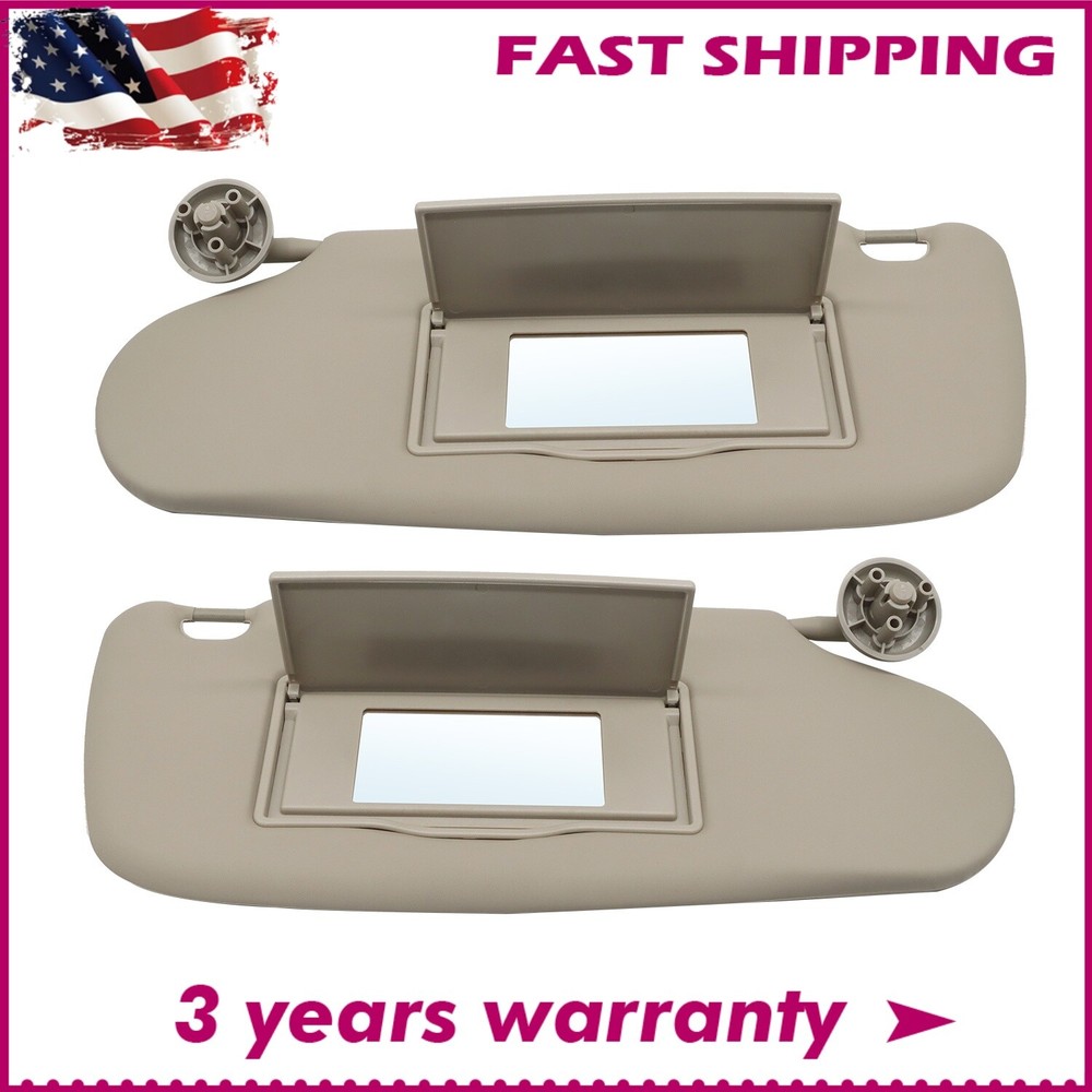 Tan Driver+Passenger Side Sun Visor For Dodge Ram 1500 2500 3500 2002-2009