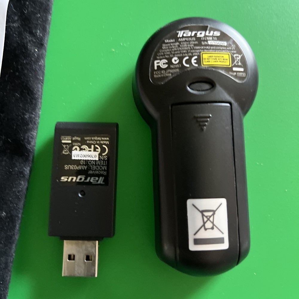 Targus Black Wireless Multimedia Presenter Remote with Laser Pointer AMP03US