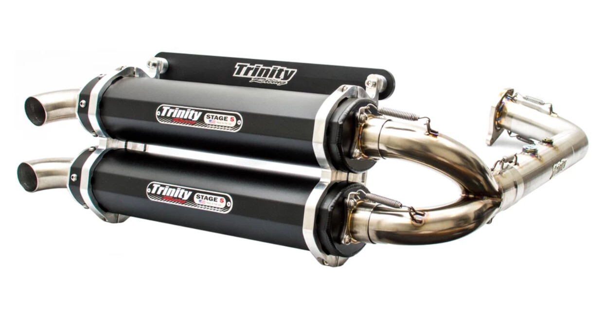 2020-2024 Polaris RZR PRO XP Trinity Racing FULL Exhaust System Dual Black