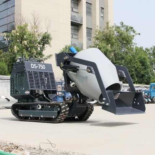 13.5HP Driven Crawler Type Mini Concrete Mixer Truck with B&S Gasoline Engine