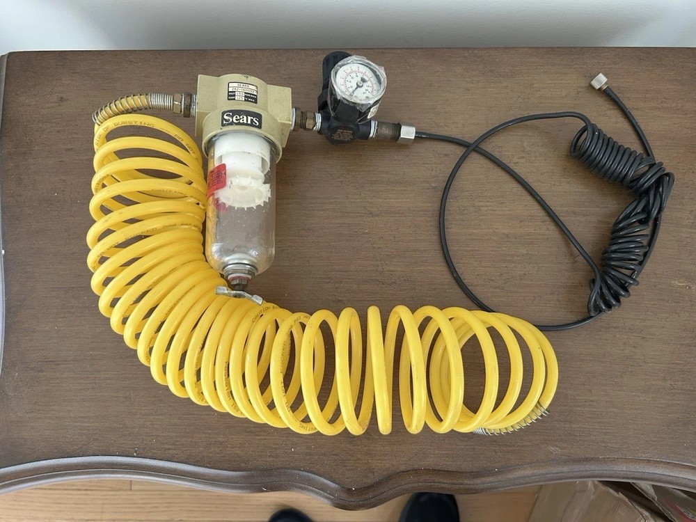 Thomas Industries WOB-L Piston Compressor Vacuum Pump & Craftsmen AirLine Filter
