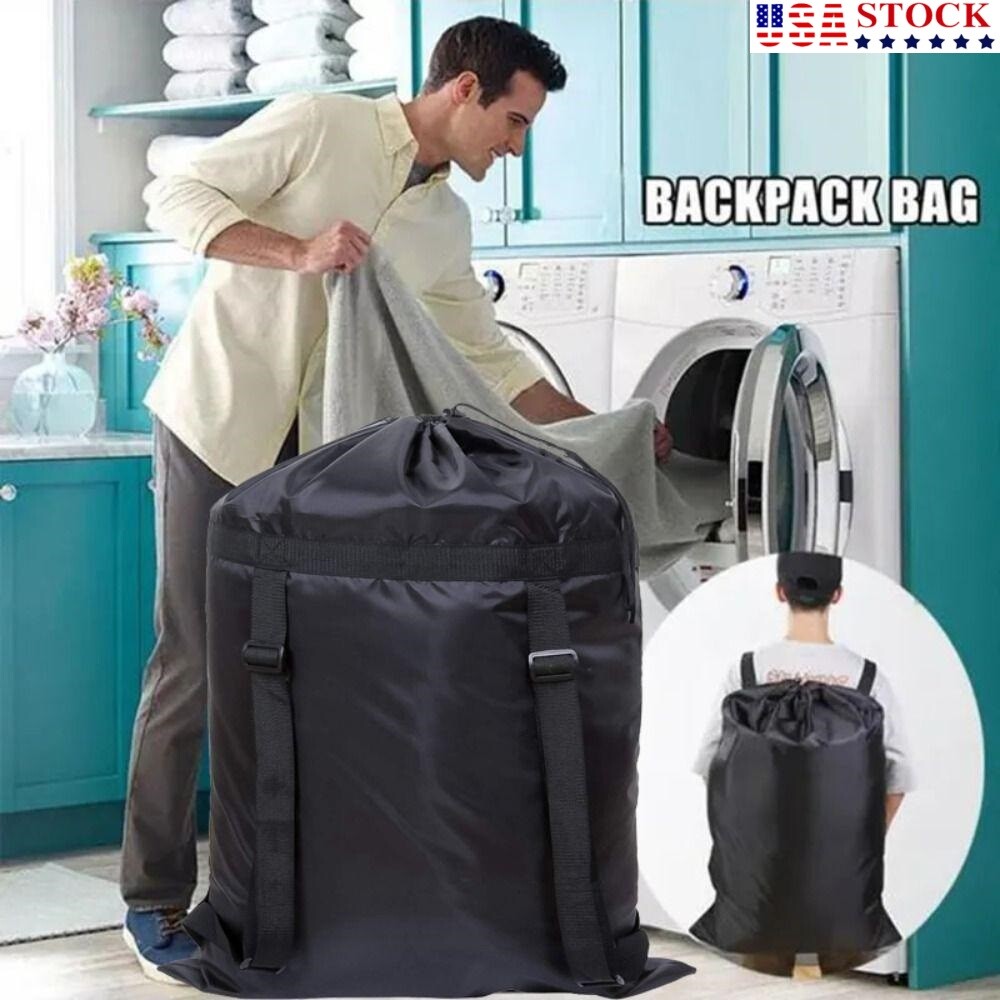 NEW King-size Backpack Laundry bag Foldable Clothes Bag Adjustable Backpack USA