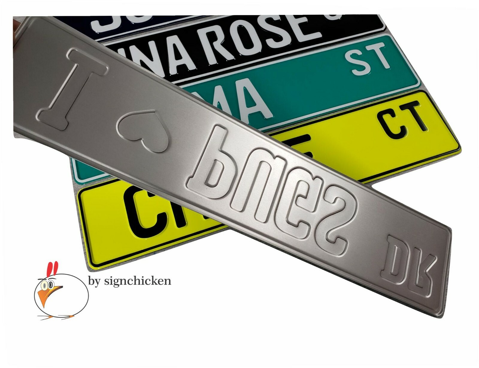 CUSTOM STREET SIGN - Embossed, Custom text, sign, man cave, home decor, garage