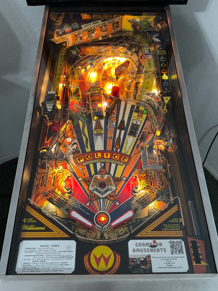 Police Force Pinball Machine