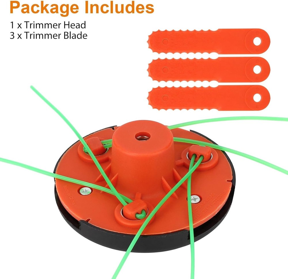 Universal Replace Lawn Trimmer Head for Weed Wacker, Garden Grass Cutting Tools