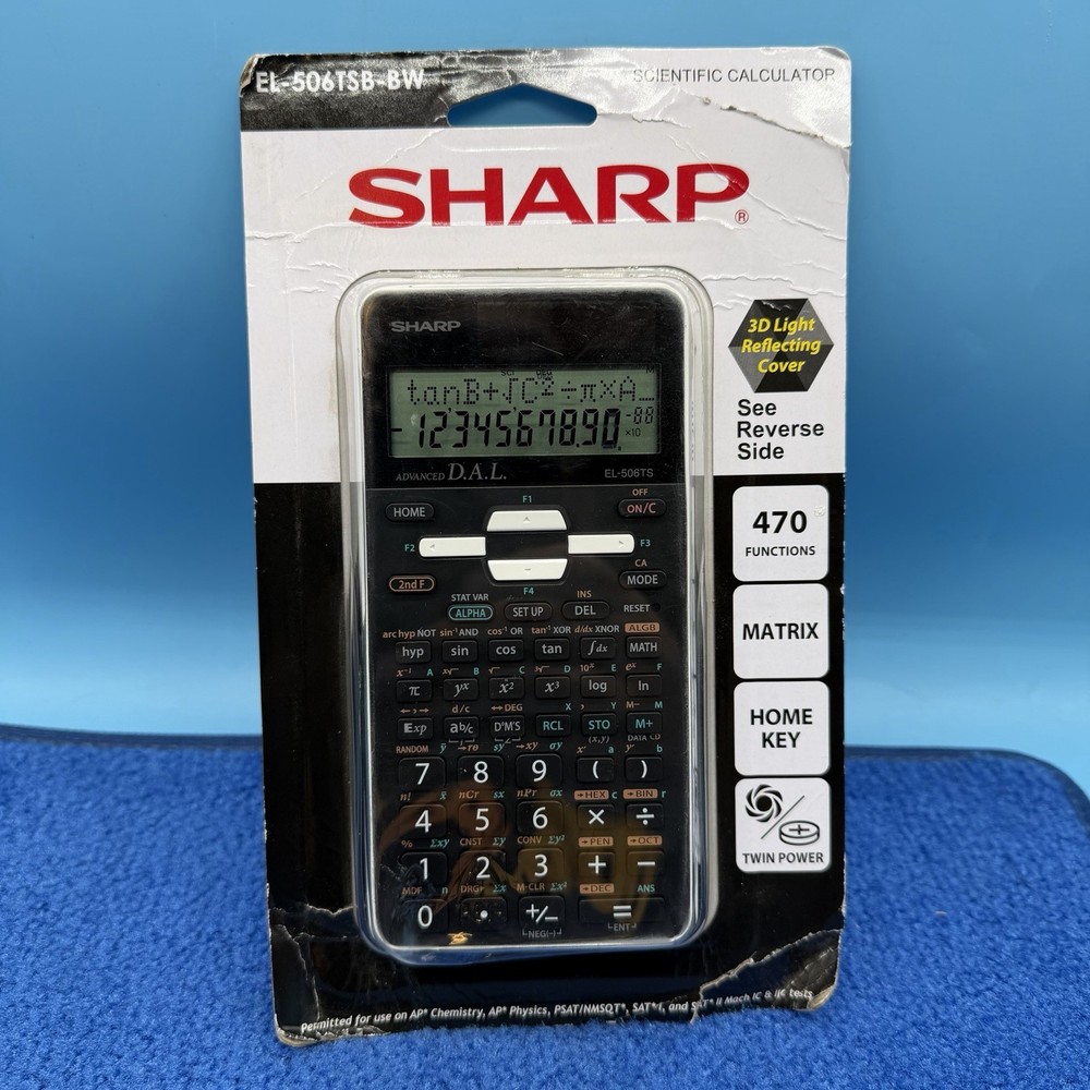 Sharp EL-506TSBBW Advanced Scientific Calculator EL506TSBBW