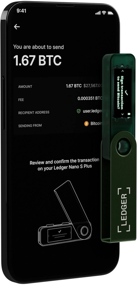 Ledger - Nano S Plus Crypto Hardware Wallet - Emerald Green