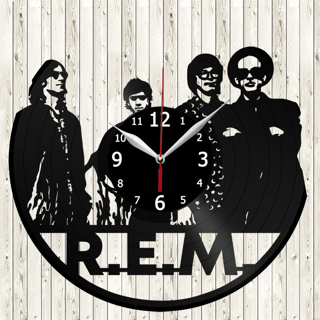 REM Vinyl Record Wall Clock Decor Handmade 4803