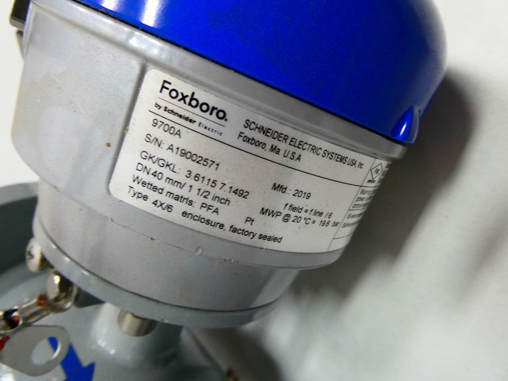 Foxboro 9700A Magnetic Flow Meter 1-1/2in
