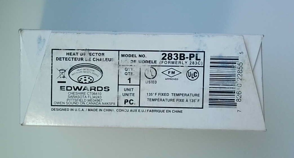 Edwards 283B-PL Heat Detector