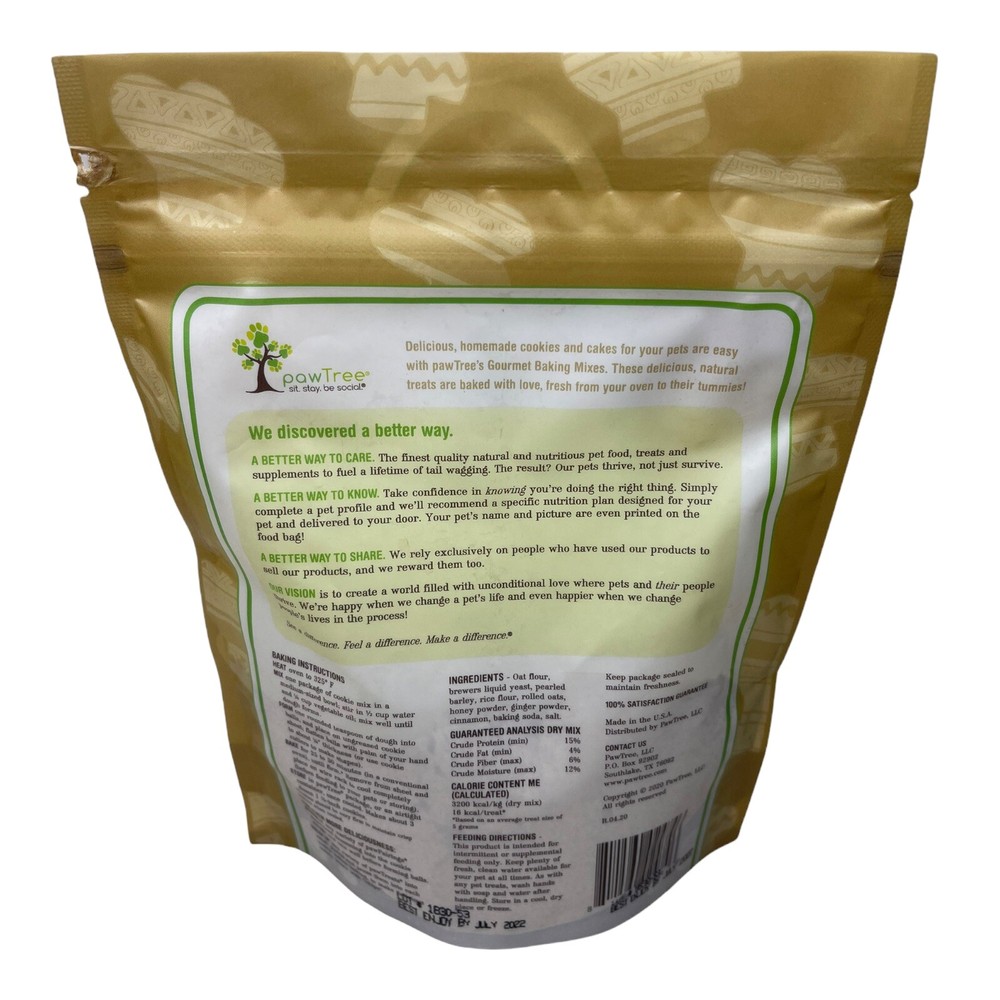 Paw tree Gourmet Baking Mix GINGERLICIOUS SNAPS