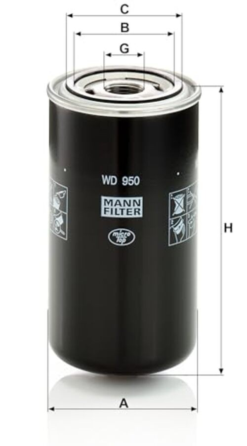 WD950 Spin-On Hydraulic Filter