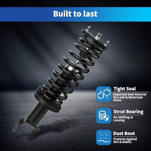 LEDKINGDOMUS Front Complete Strut Shocks and Coil Spring Assembly Compatible wit