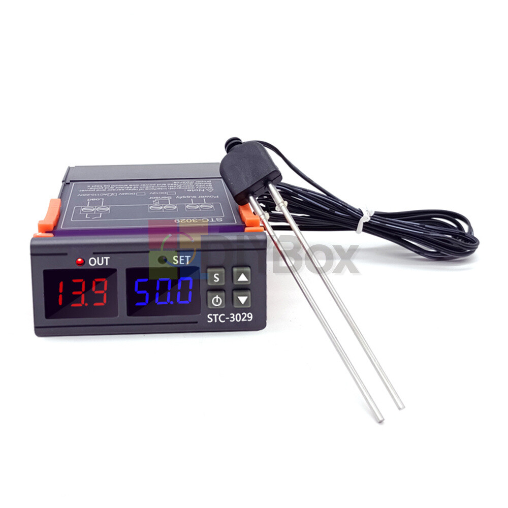 DC12V/24V STC-3029 Digital Soil Humidity Controller Regulator Hygrometer Sensor