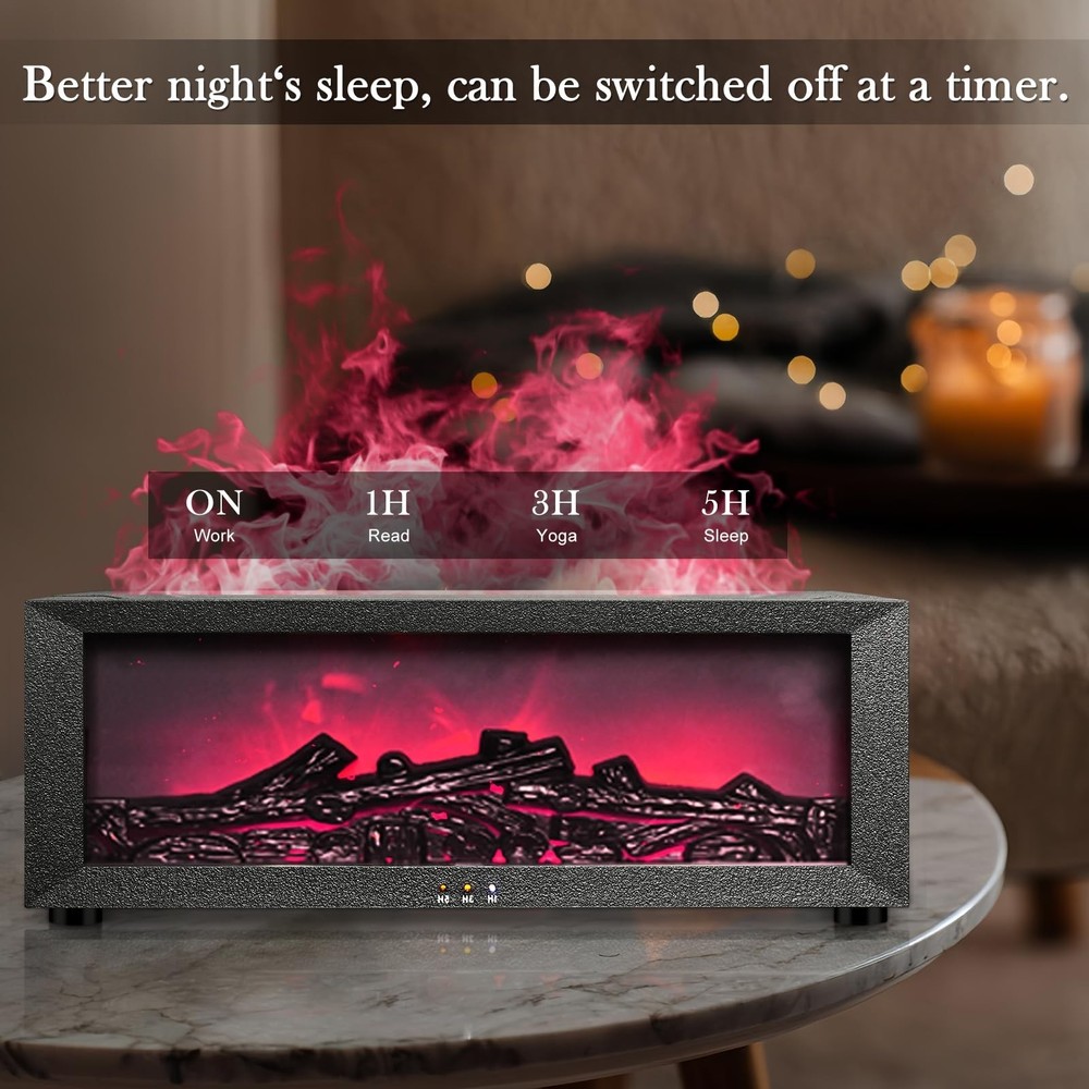 Fireplace Aroma Diffuser with Remote Control - 7 Color Changing LED... Fast Ship
