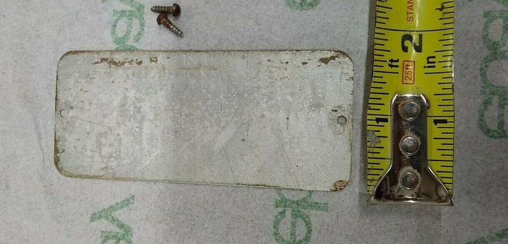 Edison Phonograph Diamond Disc Model A 100 Name Plaque Placard Part TH