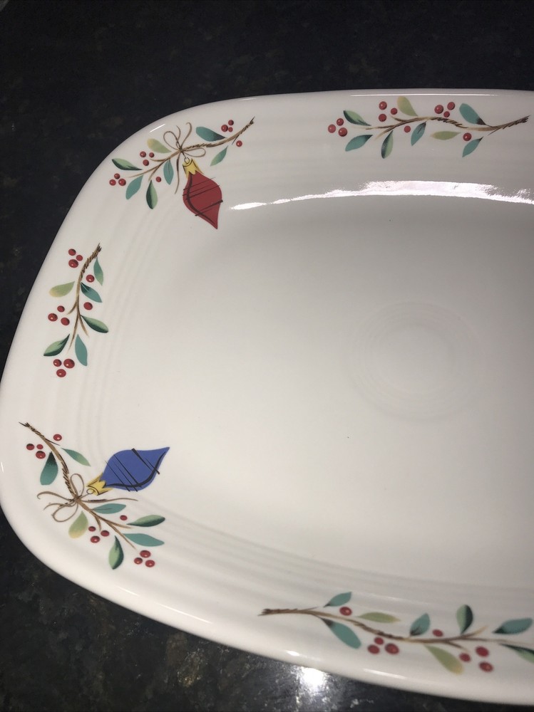 Fiestaware Nutcracker Rectangular Serving Platter 12 x 9 x 1.5" USA NEW