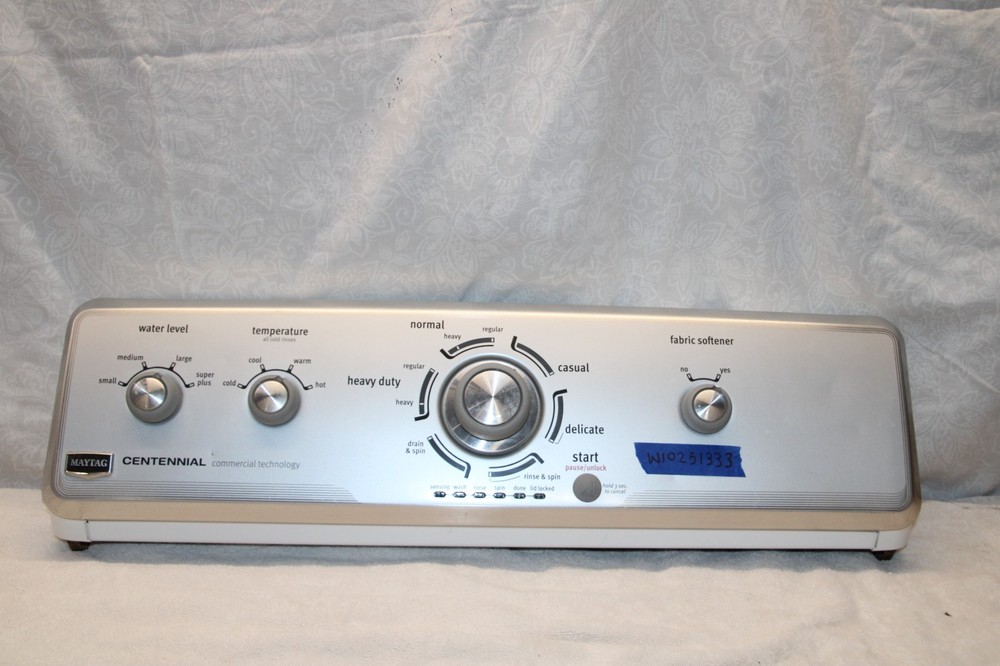W10251333 Maytag Washer control panel tested