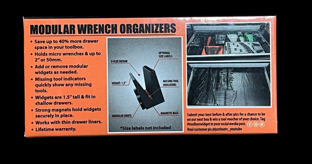 TOOLBOX WIDGET Modular Wrench Organizers Tool Storage