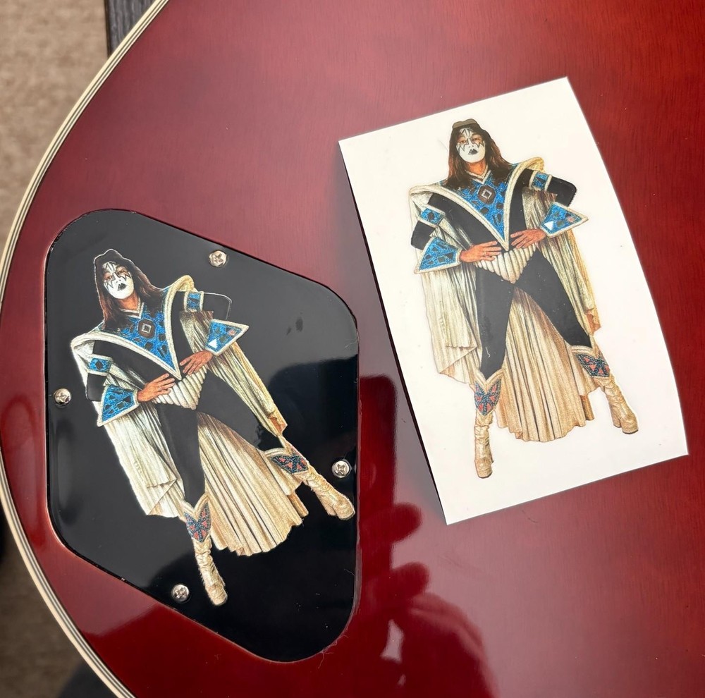 1979 Ace  Frehley  Kiss Costume and Makeup real life cutout UV DTF Sticker