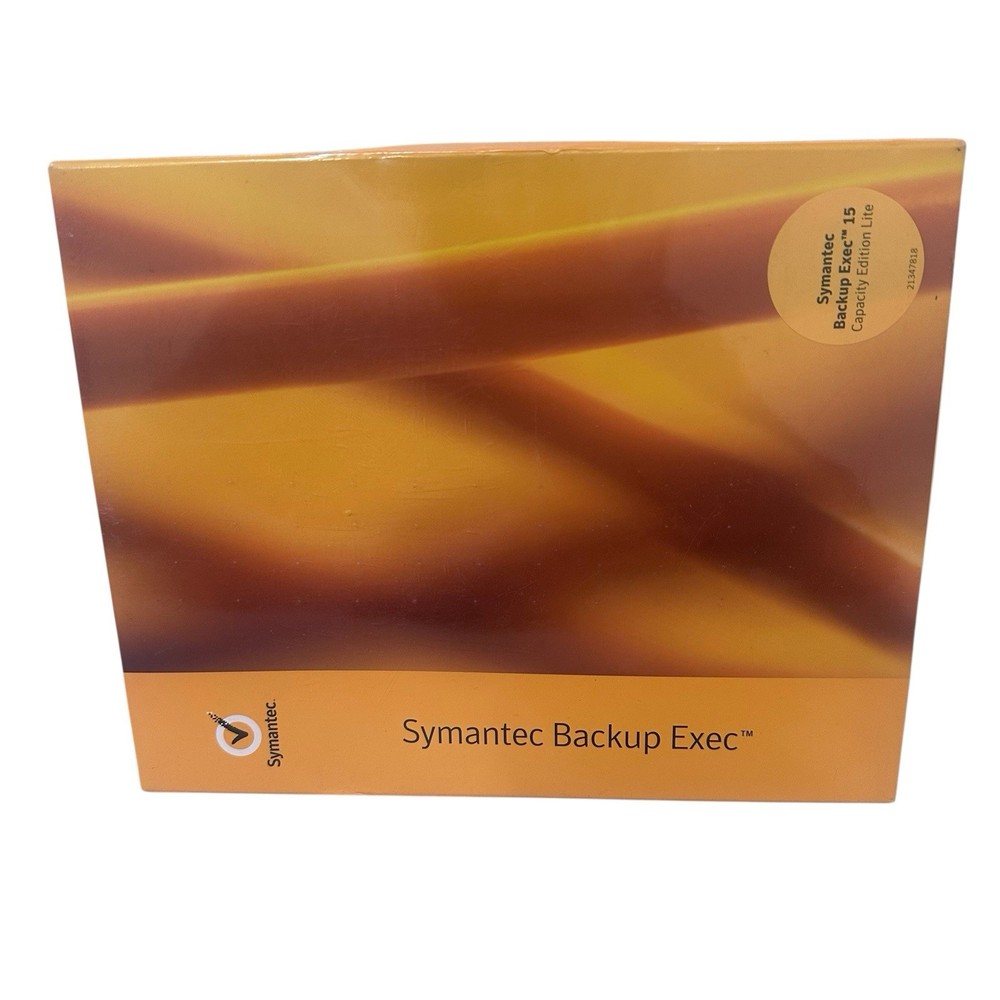 SYMANTEC BACKUP EXEC “15 Capacity Edition Lite New Sealed 2015