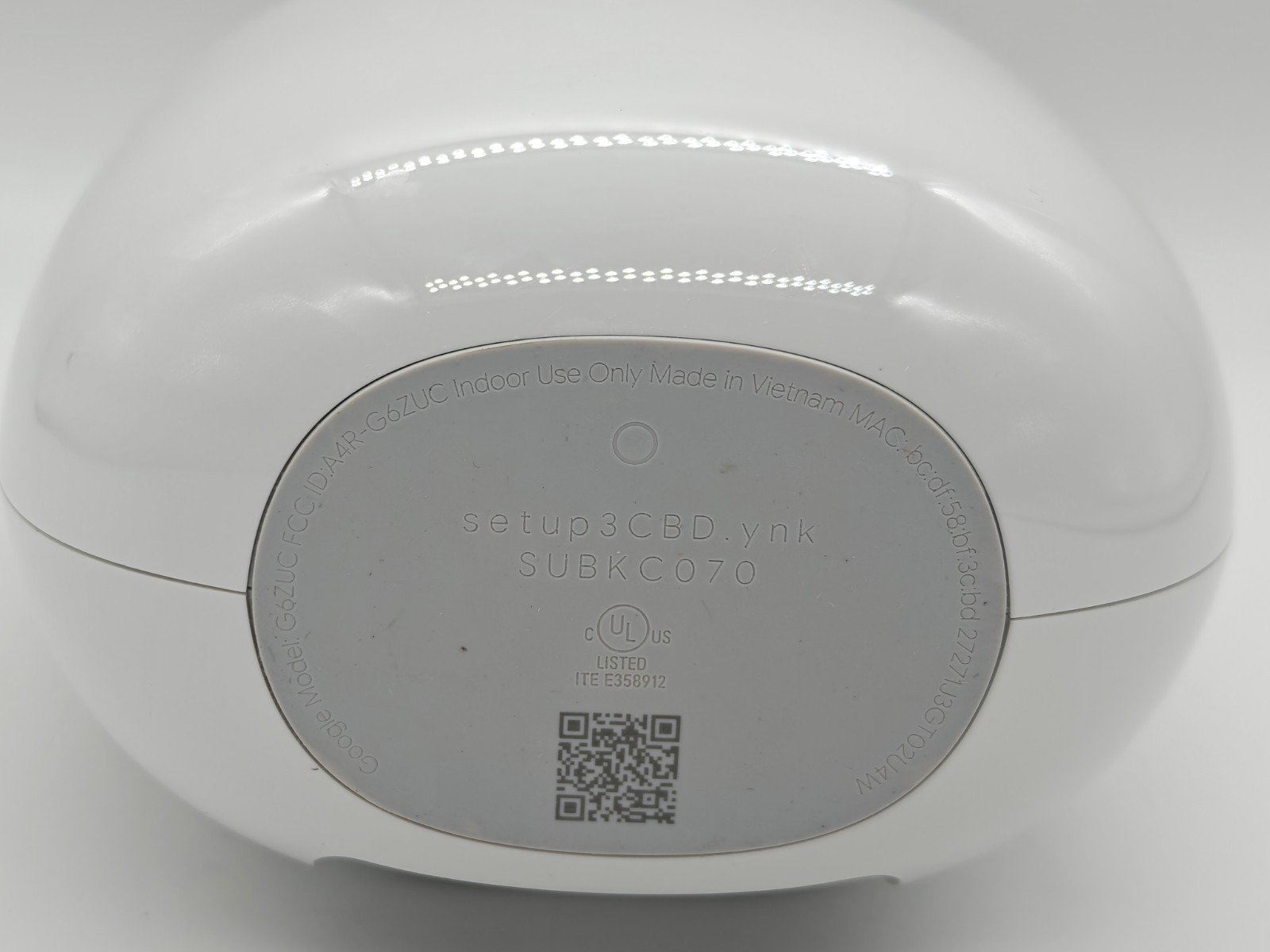 Used Google Nest WiFi Pro 6E AX5400 Mesh Router White G6ZUC UNIT ONLY NO ADAPTER