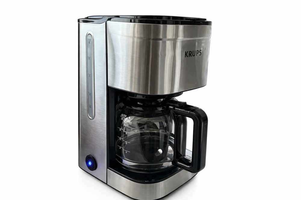 Krups 10-Cup Silver Simply Brew Drip Coffee Maker With Filter
