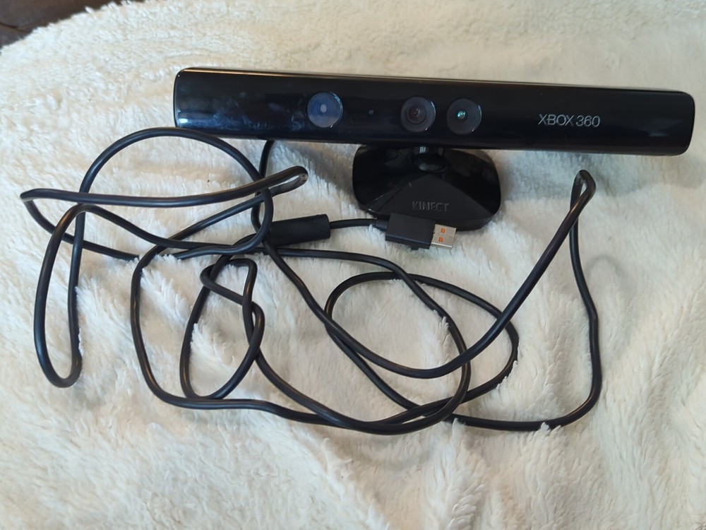 XBOX 360 Connect Kinect Black Sensor Bar with Cord-Used UNTESTED!! 2007
