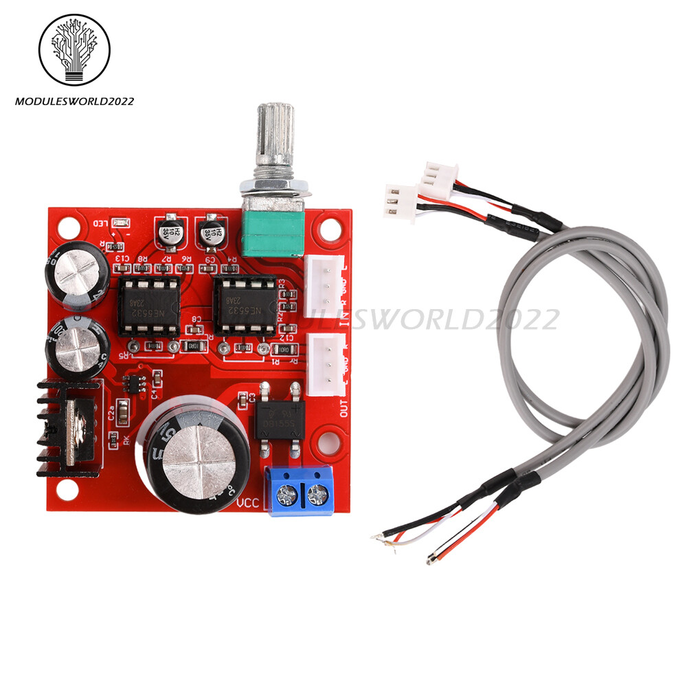 NE5532 Preamplifier Board Single Power Supply Dual Op Amp Preamplifier Module