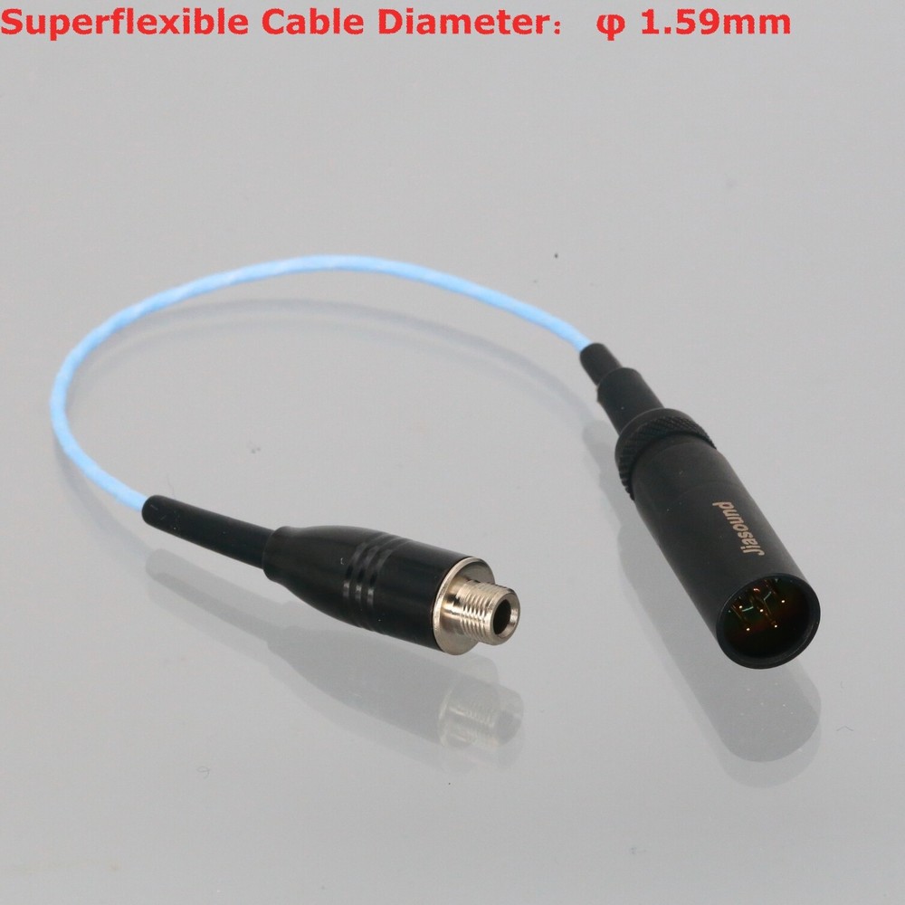 Body-Pack Microphone Mini XLR TA5M 5P Male to 3.5mm Stereo Locking Socket Cable
