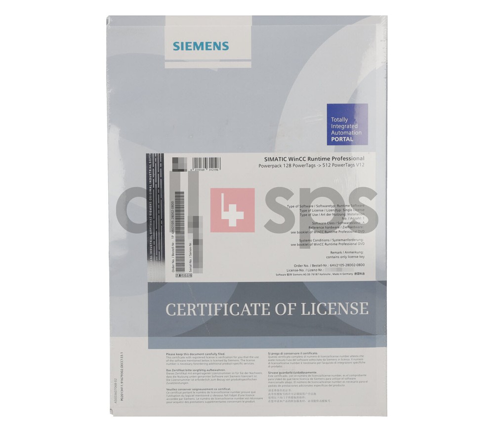 SIMATIC WINCC RUNTIME PROFESSIONAL - 6AV2105-2BD02-0BD0 (NS)