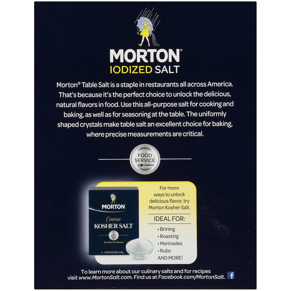 Morton Iodized Salt 64 Oz