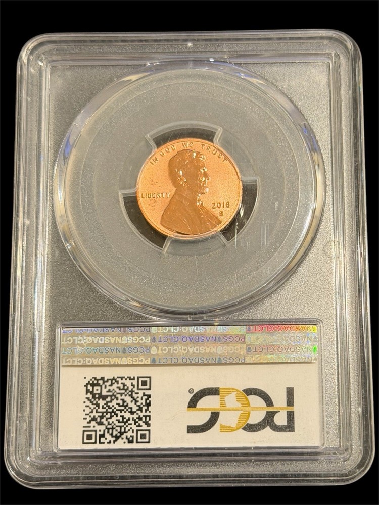 2018 S LINCOLN CENT REVERSE PROOF PCGS PR70RD DCAM Pop 231