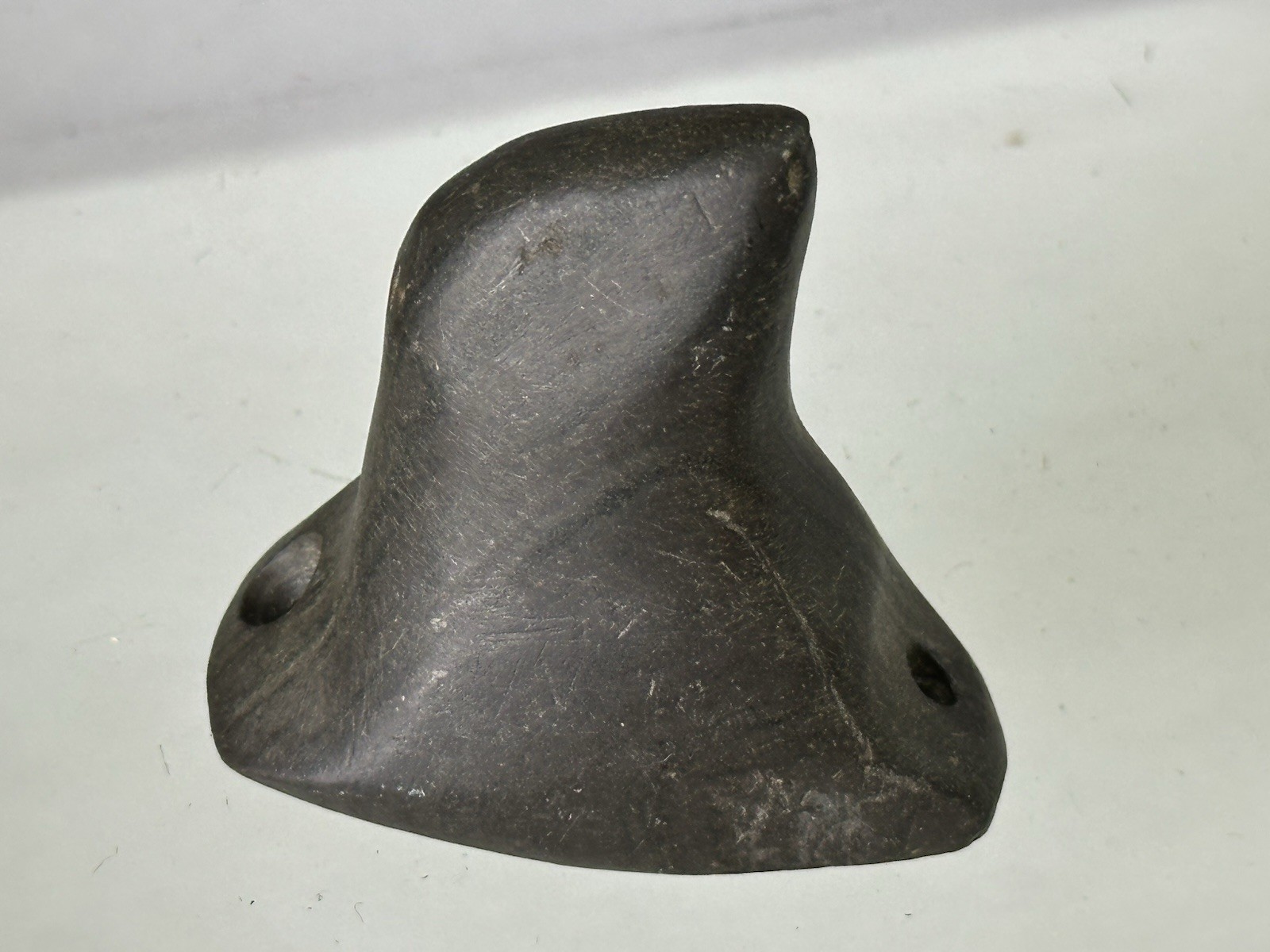 RARE AUTHENTIC BANDED SLATE BIRDSTONE FROM ASHLAND CO. OHIO, MOTLEY COA