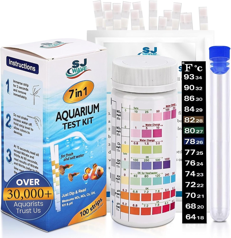 Aquarium water test strips kit