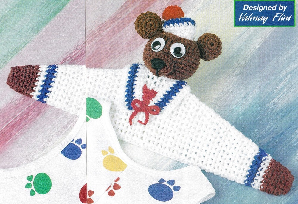 CUTE Bear Hanger/Decor/Crochet Pattern INSTRUCTIONS ONLY